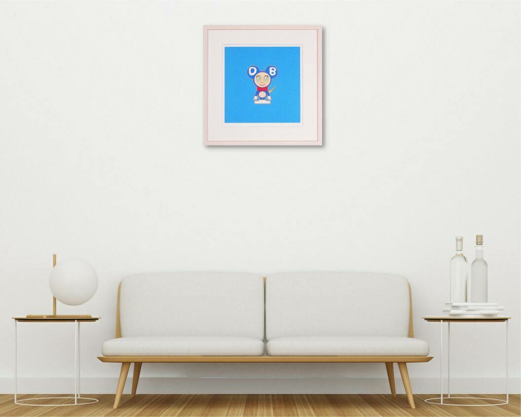 村上隆「DOB2020LightBlue」インテリア